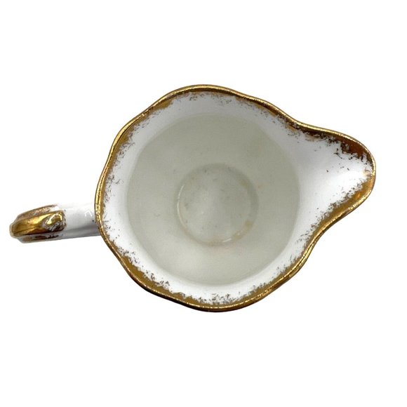 Royal Standard Rose Bouquet Bone China Cream Pitcher Floral Pink Green Gold Gilt - Picture 5 of 9